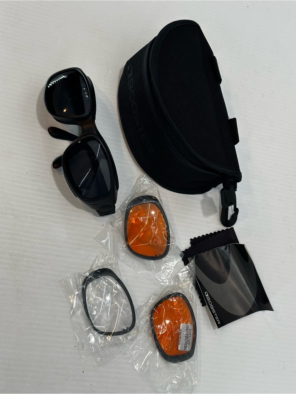 Bobster Sport Street Goggles/Sunglasses w/ replacement lenses 100% UV protection